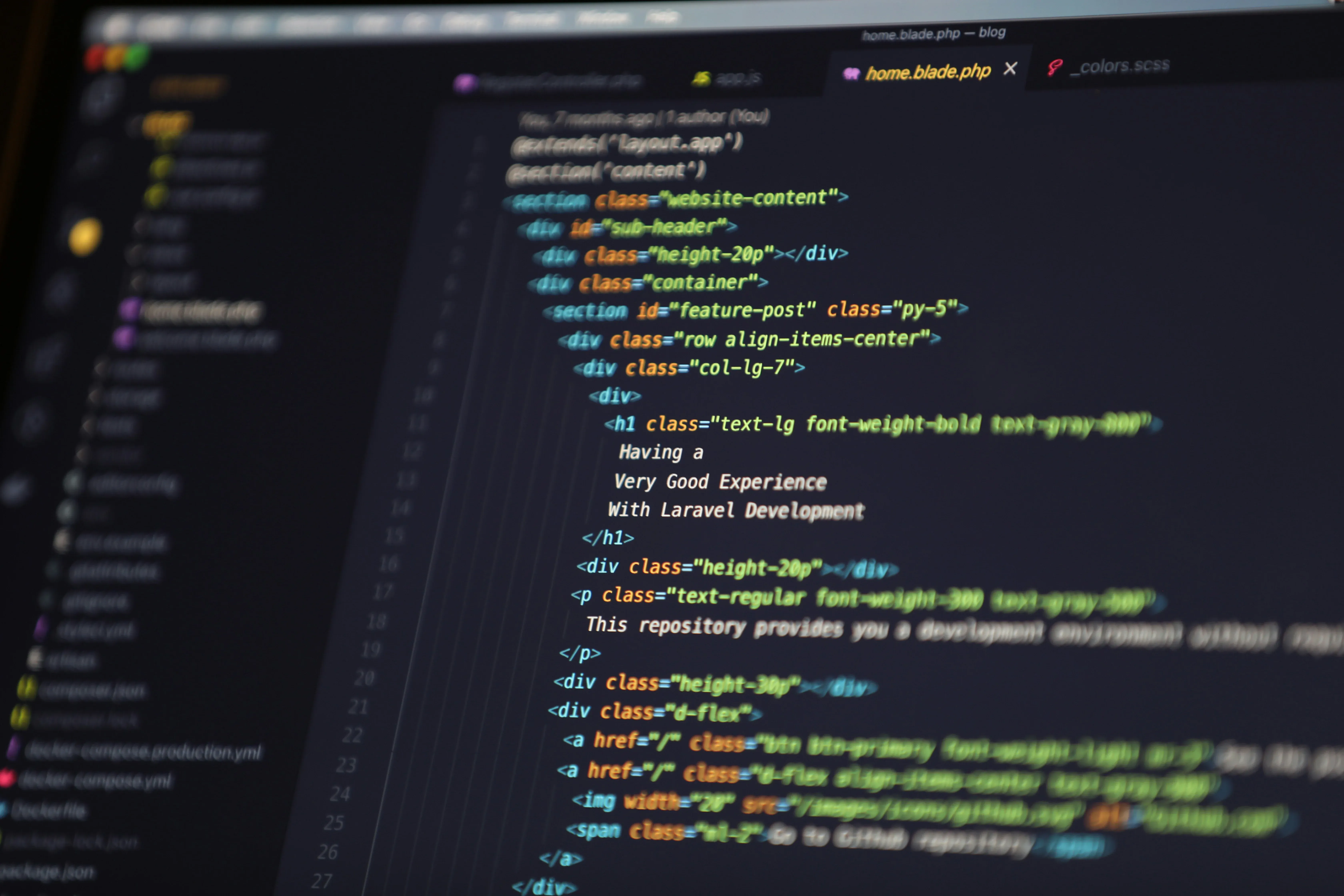 Code being written for a custom project